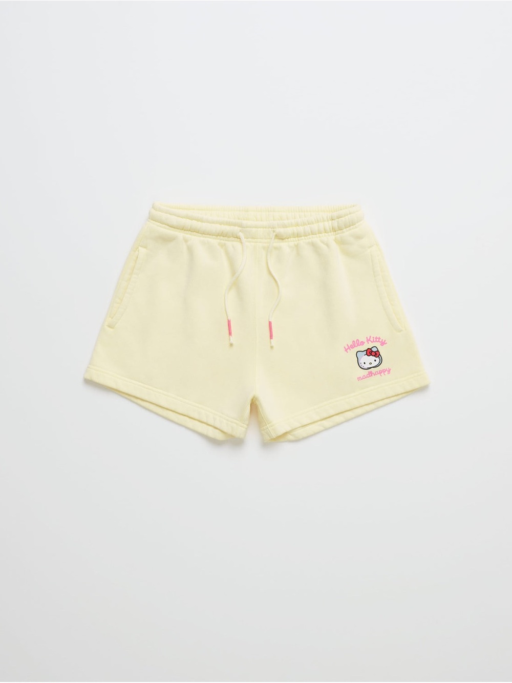 SOLD OUT NWT Madhappy x Hello Kitty Pale Yellow Women's Athletic Lounge Shorts